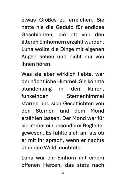 DIE ABENTEUER DES KLEINEN EINHORNS LUNA -BAND 1 & Ausmalbilder