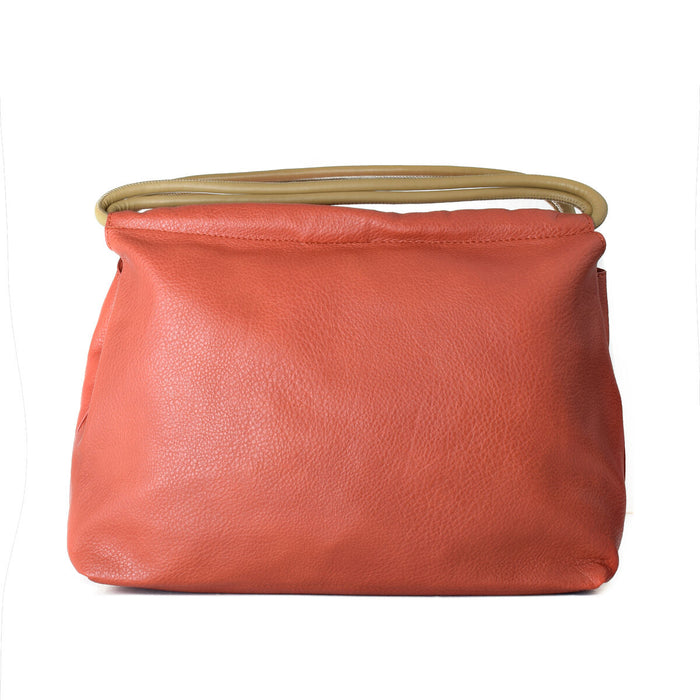 Damen Handtasche Manoukian NIKITA-TERRACOTA Rot 33 x 23 x 12 cm