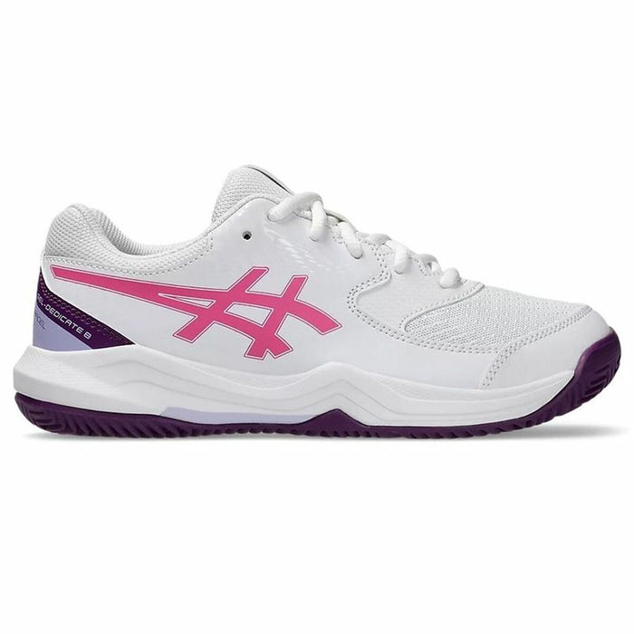 Padel-Sportschuhe für Erwachsene Asics Gel-Dedicate 8 Weiß Rosa