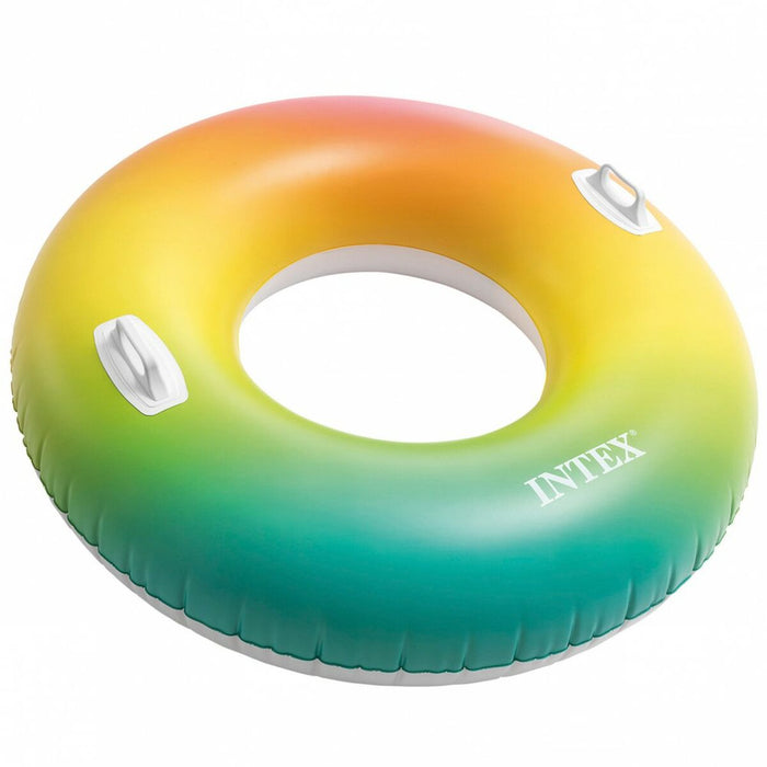 Aufblasbare Schwimmhilfe Intex 58202EP Bunt Verblasster Effekt Ø 122 cm