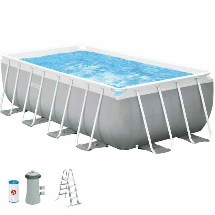 Schwimmbad Abnehmbar Intex 8.418 l rechteckig 400 x 200 x 122 cm