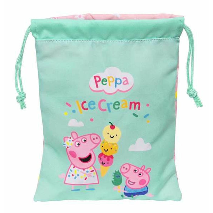 Lunchbox Peppa Pig Ice cream Sack 20 x 25 x 1 cm Rosa Minze