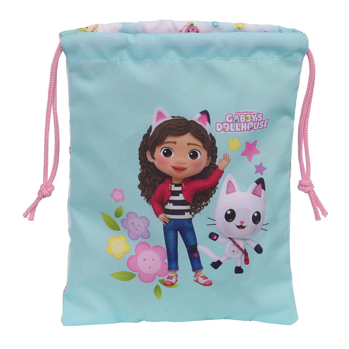 Lunchbox Gabby's Dollhouse Light Blue Polyester 300D 20 x 25 cm