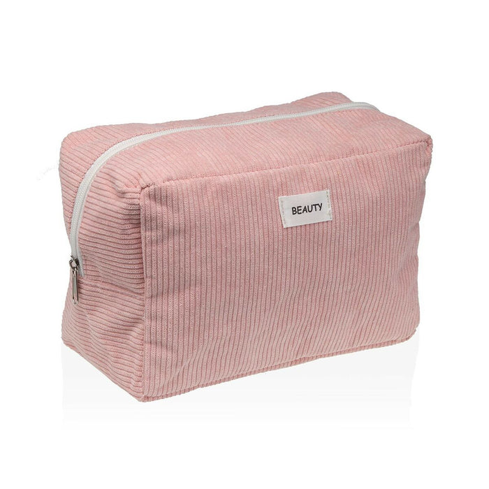 Reise-Toilettentasche Versa Corduroy Rosa 12 x 16 x 24 cm