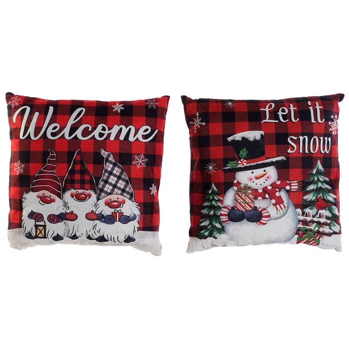 Kissen DKD Home Decor Weihnachten Bunt Polyester 40 x 10 x 40 cm (2 Stück)