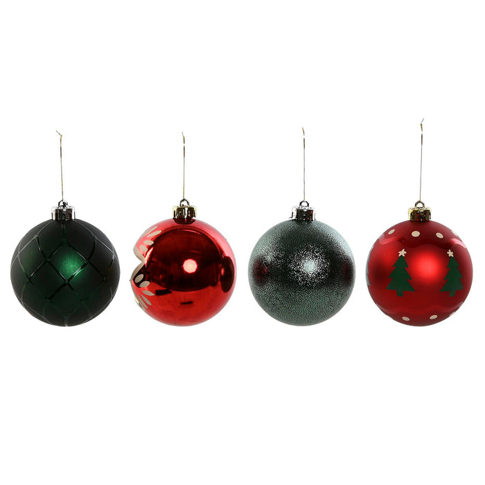 Christmas Baubles Home ESPRIT Red Golden Polyethylene 32,5 x 8 x 32,5 cm (16 Pieces)