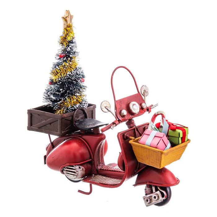 Christmas bauble Red Multicolour Motorbike 11,7 X 5,5 X 12 CM