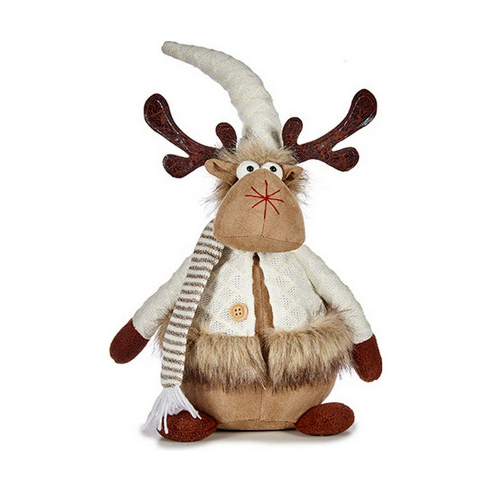 Christmas Reindeer Brown White 15 x 43 x 19 cm