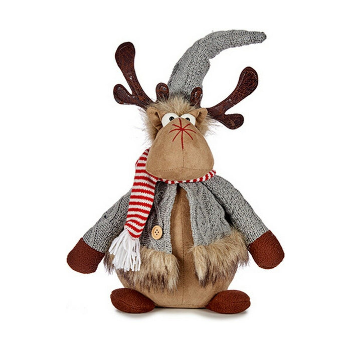 Christmas Reindeer Grey Brown 15 x 43 x 19 cm