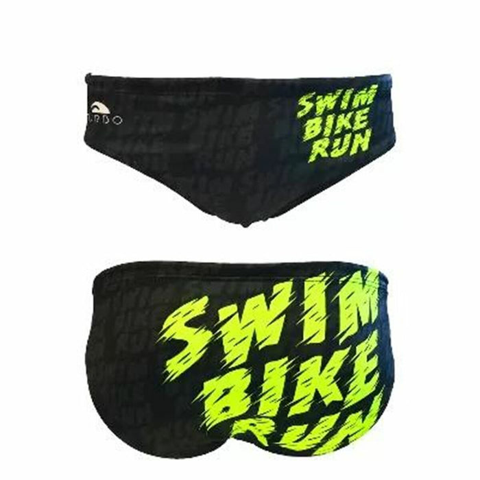 Herren-Slip Turbo Swim-Bike Run Schwarz