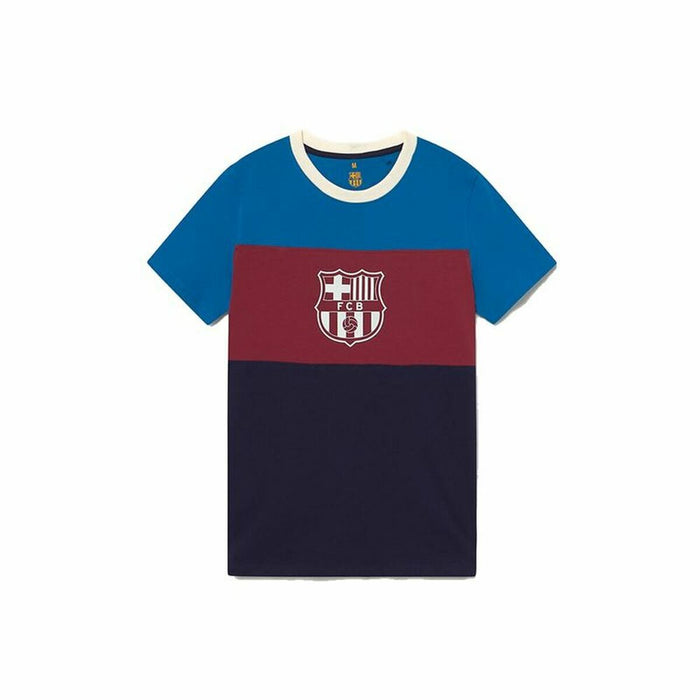 Kurzärmiges Fußball T-Shirt für Männer F.C. Barcelona Blau