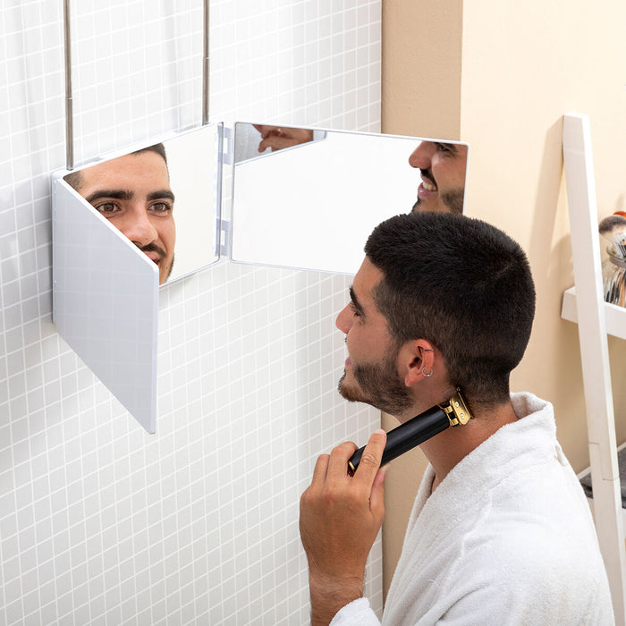 Bathroom Mirror with LED Light and 360º Vision SelfKut InnovaGoods