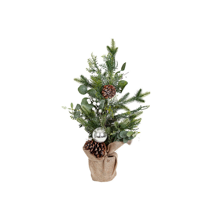 Christmas Tree Romimex Brown Green Golden Pine cone 35 x 60 x 35 cm