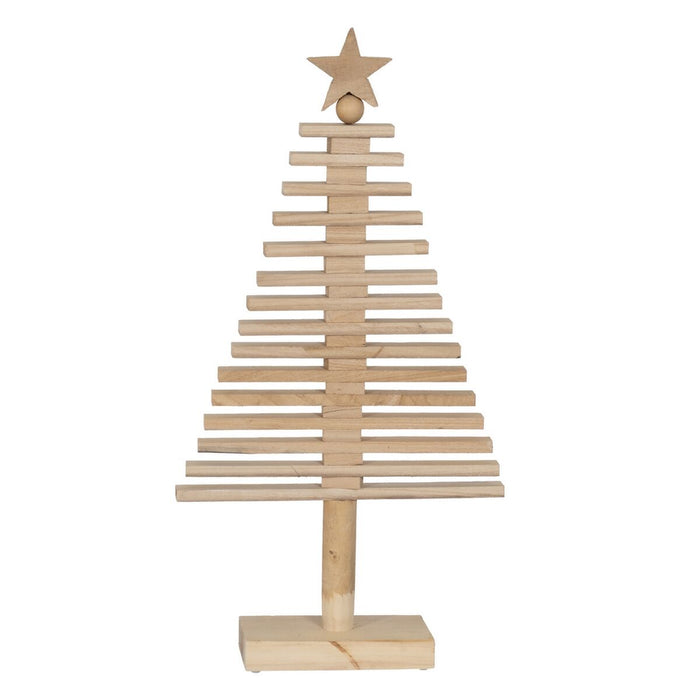 Christmas Tree Natural Paolownia wood Tree 42 x 12 x 82 cm