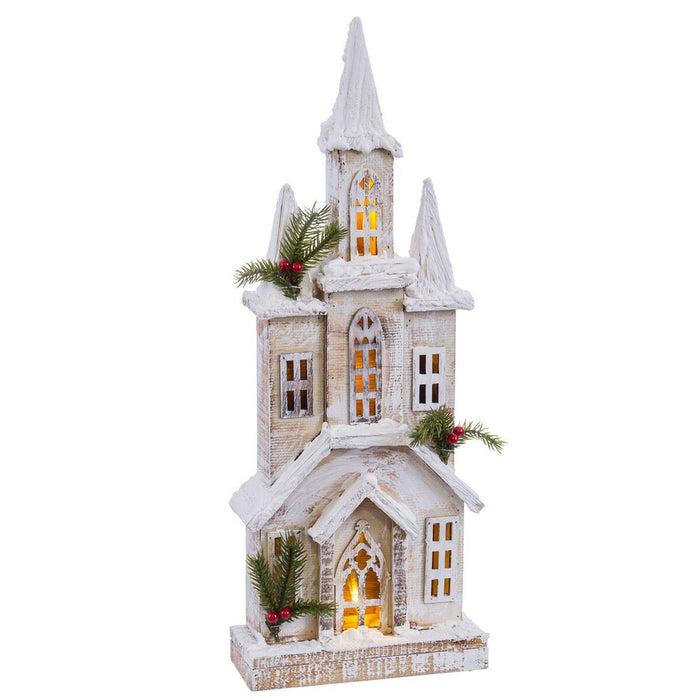 Acessories für die Weihnachtskrippe natürlich Kirche 21,5 X 10 X 59 CM