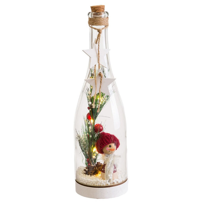 Weihnachtsschmuck Bunt Flasche Puppe 8,3 x 8,3 x 28,5 cm