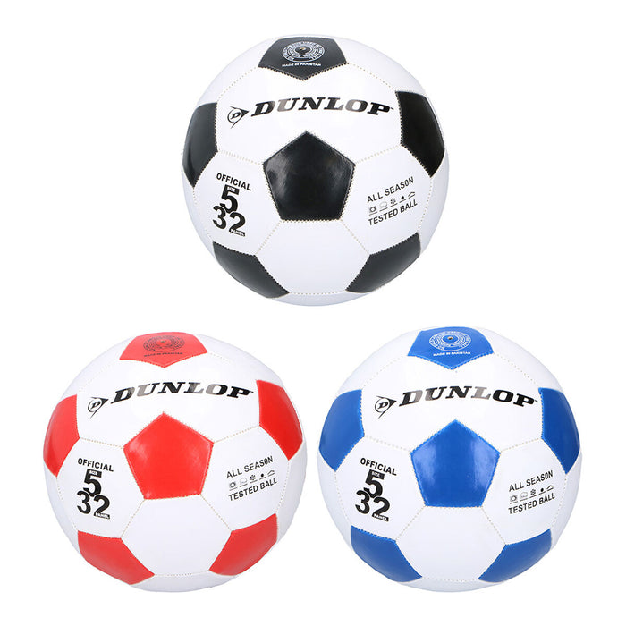 Fussball Dunlop Weiß Leder