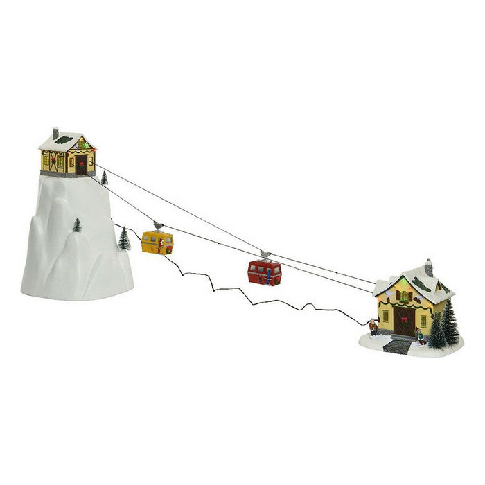 Weihnachtsschmuck Snowy Adventures LED Leicht Musik Szene Warmes Weiß 31,5 x 32,5 x 53 cm