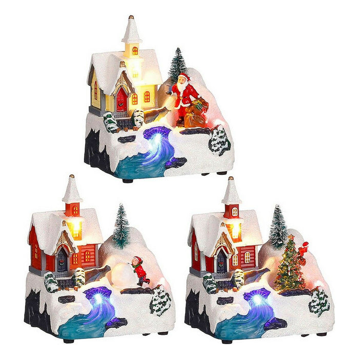 Weihnachtsschmuck Kirche 11,5 x 9,5 x 14 cm Szene