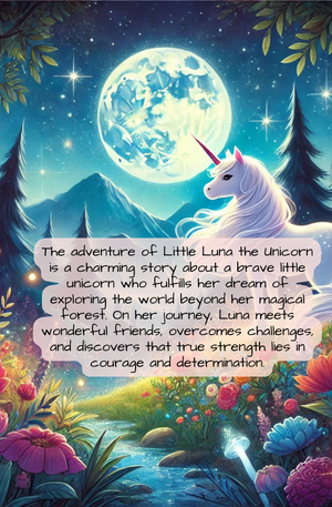 THE ADVENTURES OF LITTLE LUNA THE UNICORN - Volume 1 & incl. Coloring Pages