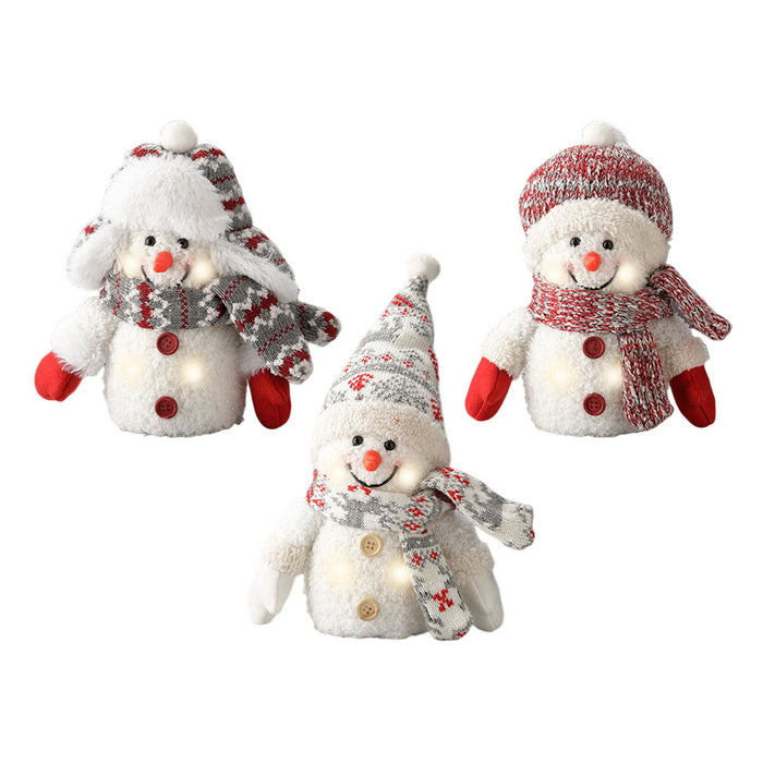 LED Snowman Christmas Decoration Lumineo 11 x 8 x 18 cm