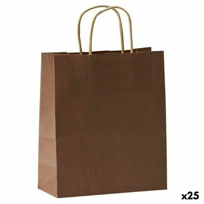 Taschen Fama Dunkelbraun Mit Griffen 31 x 11 x 42 cm (25 Stück)