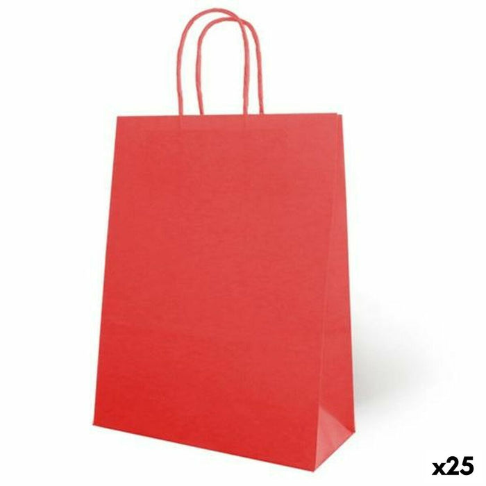 Taschen Fama Rot Mit Griffen 31 x 11 x 42 cm (25 Stück)