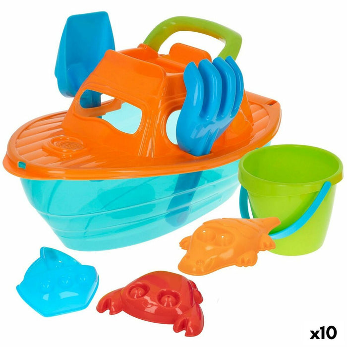 Strandspielzeuge-Set Colorbaby Polypropylen (10 Stück)