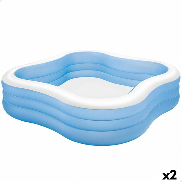 Aufblasbarer Pool Intex Blau 1250 L 229 x 56 x 229 cm (2 Stück)