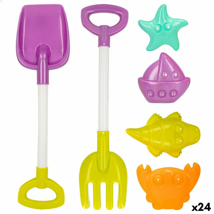 Strandspielzeuge-Set Colorbaby 39 cm (24 Stück)