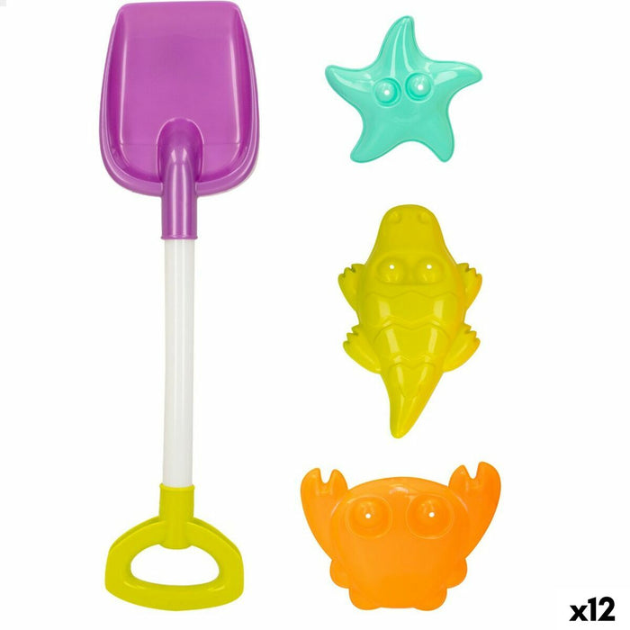 Strandspielzeuge-Set Colorbaby 4 Stücke Polypropylen (12 Stück)