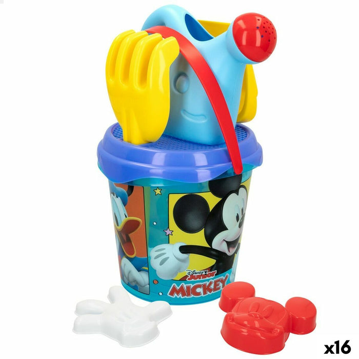 Strandspielzeuge-Set Mickey Mouse Ø 18 cm (16 Stück)