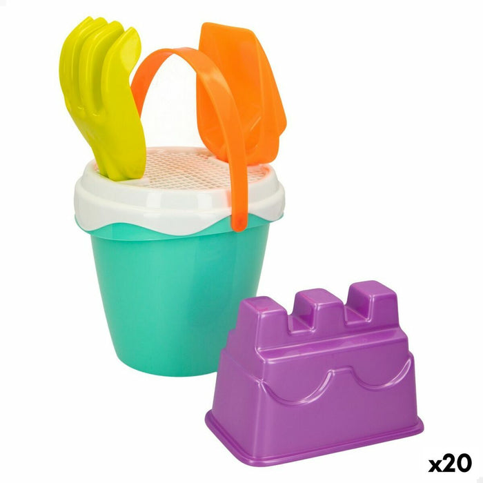 Strandspielzeuge-Set Colorbaby Ø 14 cm (20 Stück)