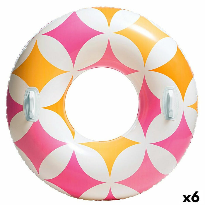 Aufblasbarer Donut-Schwimmhilfe Intex Timeless 115 x 28 x 115 cm (6 Stück)